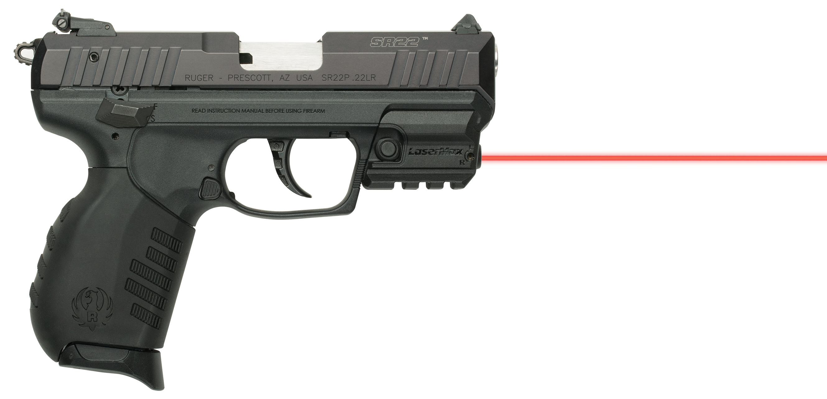 LaserMax Rail Mounted Laser for Ruger SR22 and SR9 Pistols - LMS-RMSR